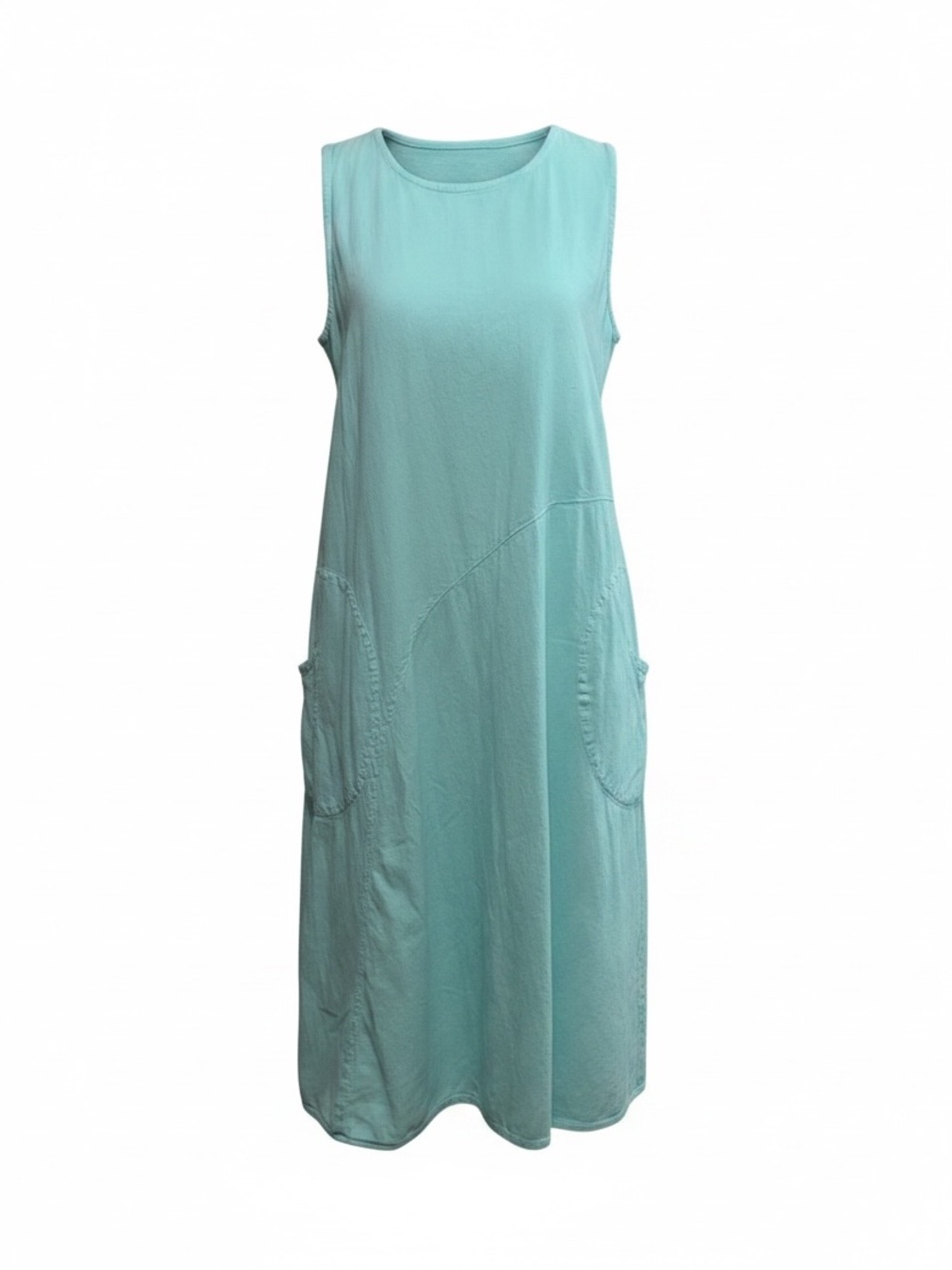 Sale! Eucalyptus Relaxed Fit Summer Light Turquoise Sleeveless Dress size L